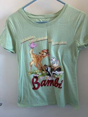 Bambi, Thumper, and Flower Mint Green Disney T-shirt